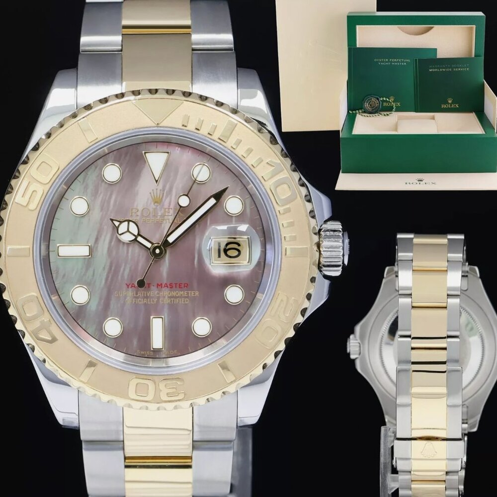 ROLEX MEN'S MASTER TWO TONE 40MM WATCH! MINT! WITH BOX!